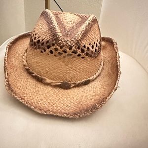 Straw cowboy hat